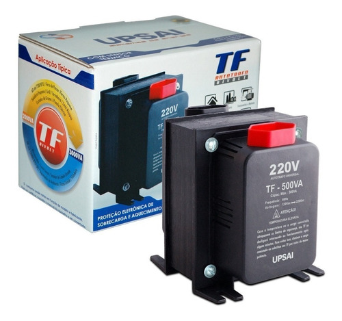 Autotransformador Bivolt 500va 350w 110v 220v Upsai Linha Tf ( Consulte Aparelho Antes Da Compra 350w Máximo ) 