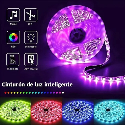 20m Luz Fita Led Bluetooth Rgb Colorida Com Fonte Controle