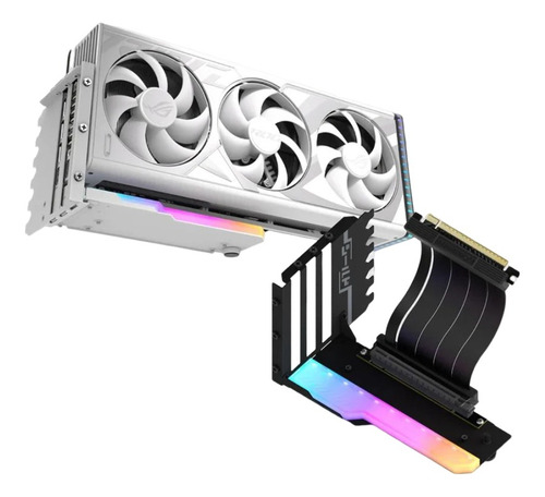 Kit Suporte Vertical Placa Vídeo Pcie Led Gpu