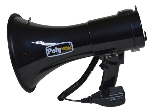 Megafono 50w Negro Pym-181au/bk Con Bluetooth Polyvox