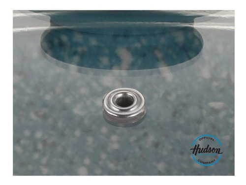 Cacerola Aluminio Forjado Granito Azul Tapa De Cristal 24 Cm