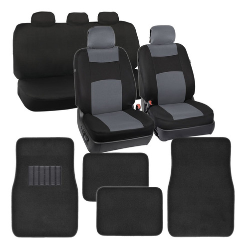 Polycloth Asiento Estuche Negra Grise Clasica Do Tono Para