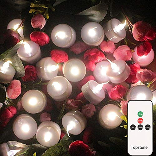 Topstone Led Tea Light Candelita Sin Parpadeo Con Mando A Di