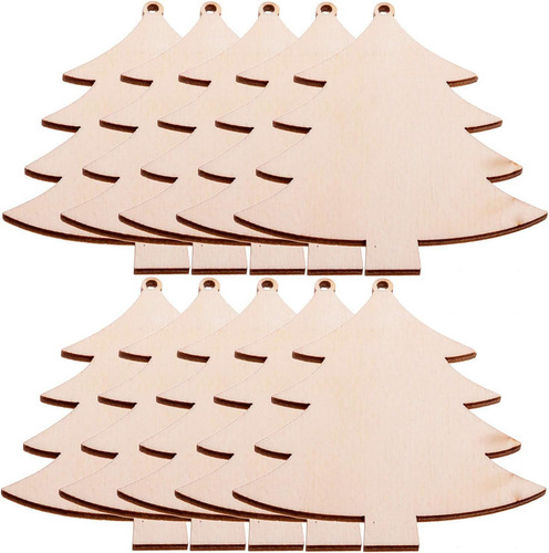 10pcs Hot Sale 2024 Navidad Árbol De Navidad De Madera Diy