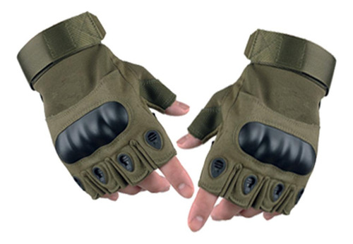 Guantes Tácticos De Medio Compatible Con Hombre Al Guantes