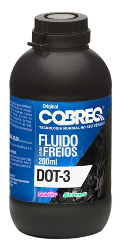 Fluido Freio Dot-3 Original Cobreq Street Flowers 200ml