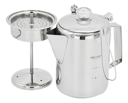 Percolador Café.. 2l Inoxidable Steel. Tazas Camping Cocina