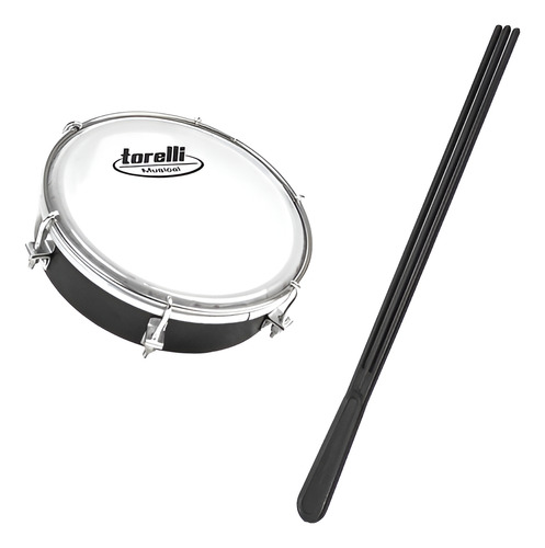 Kit Percussão Com Pandeiro Black Timbinha Tamborim Ganzá