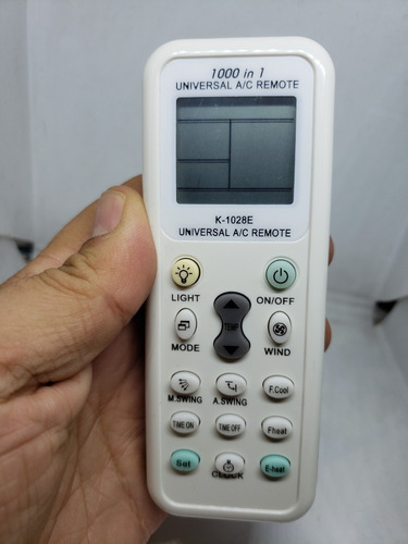 Imagen 7 de 9 de Control Remoto De Aire Acondicionado Universal Con Luz 1000