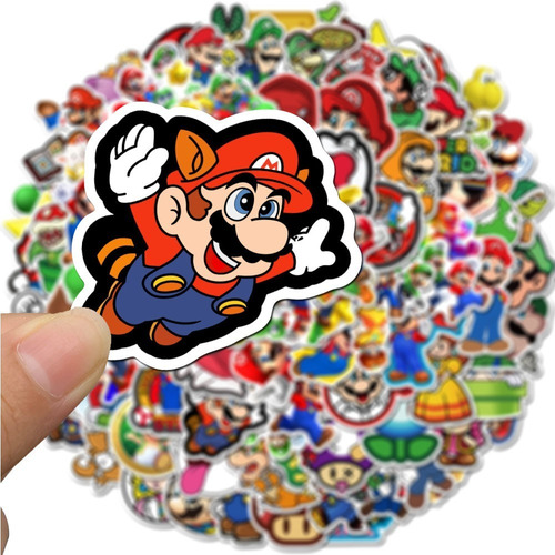 Mario Bros Set 50 Stickers