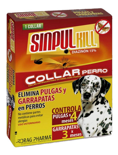 Collar Antiparasitario Para Perros Antipulgas Sinpul Kill