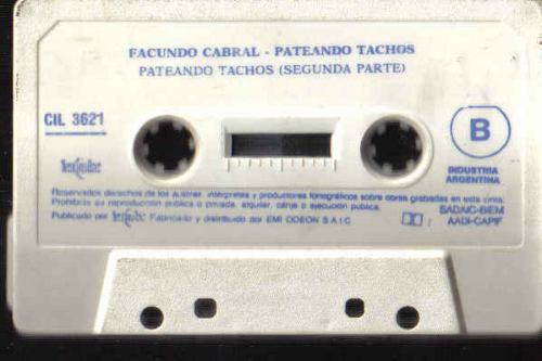 Facundo Cabral Pateando Tachos Cassette Sin Tapa