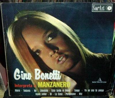 Gino Bonetti Interpreta Manzanero Vinilo Mejicano Promo
