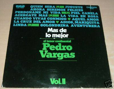 Pedro Vargas Mas De Lo Mejor Vol Ii Vinilo Argentino
