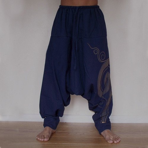 Pantalones Harem Casuales Para Hombre Pantalones Hippie