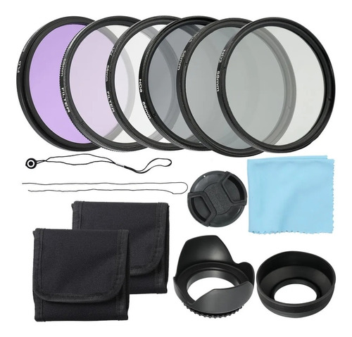 Set Profesional De Cámara Y Filtro Uv Lens Cpl Fld