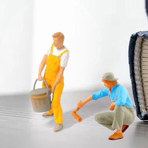 Figuras En Miniatura De Pintor A Escala 1:64, Escena
