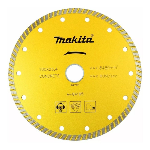 Disco Diamantado Makita A-84165 180mm Concreto Marmol Pared