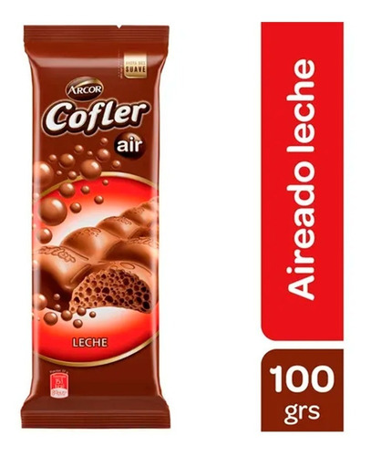 Chocolate Cofler Air Leche X 100 Gr