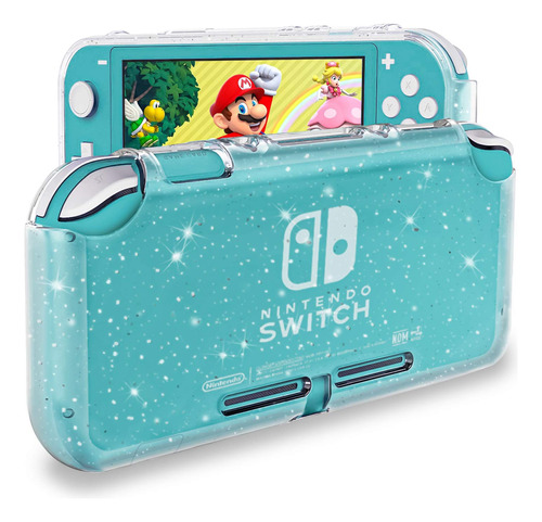 Funda Con Glitter Transparente Para Nintendo Switch Lite