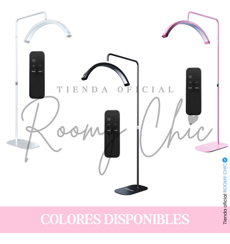 Lampara Led Pestañas Blanco Para Estética De Media Luna
