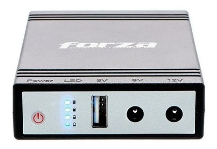 Imagen 2 de 7 de Mini Dc Ups Portatil Forza Dc-140usb 14watt Usb 5/9/12v Flex