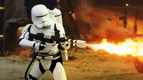 Hot Toys Flametrooper First Order Star Wars Force Awakens (Usado)