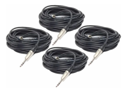 Imagen 1 de 3 de 4 Cables Plug A Mini Plug Hembra Estereos 10 Mts  