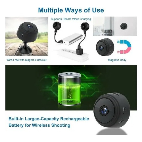 Camara Espia Audio Video Detecta Movimiento