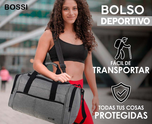 Imagen 6 de 10 de Bolso Gimnasio Grande Deportivo Viaje Urbano Reforzado Tira De Hombro Color La Mejor Calidad! Diseño By Tsr