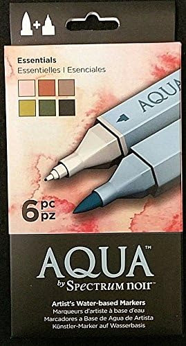 Aqua Spectrum Noir Essentials Juego 6 Marcadores A Base Agua