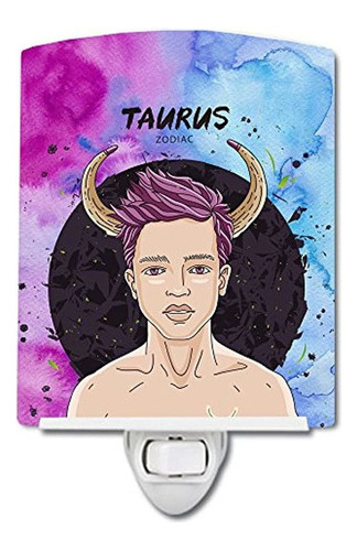 Carolines Treasures Taurus Signo Del Zodiaco Luz De Noche De