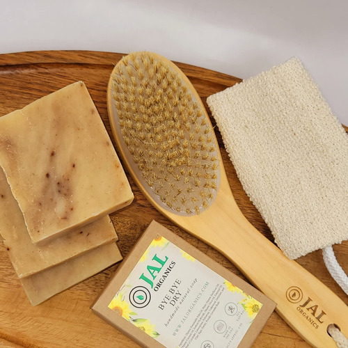 Jal Organics Cepillo Para Polvo Corporal De Cepillado En Sec