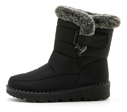 Botas De Nieve Con Forro Impermeable Furry Boat Para Salir A