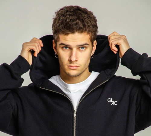 Campera Doble Zipper Hoodie Glac Unisex