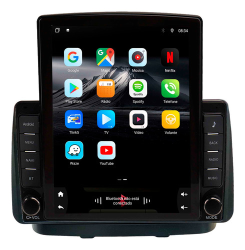 Multimídia Tesla Soaudio S8 Line Doblô 02/21 Octacore 4+64gb