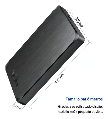 // Disco Duro Externo Unionsine Hd2512 1tb Negro