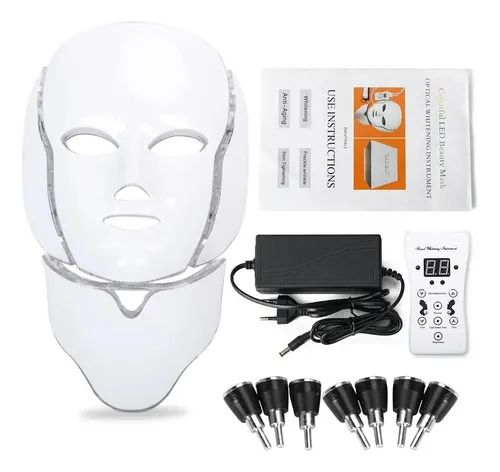 Combo Mascara Led 7 Colores Cuello+peeling Ultrasonido