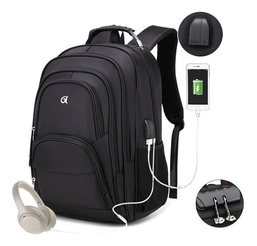 Imagem 2 de 7 de Kit 5 Mochilas Impermeável Com Senha - Linha Premium