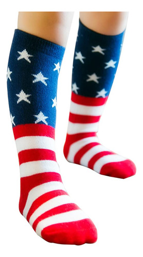 Calcetines De Bandera De Estados Unidos Para Nios, Calcetine