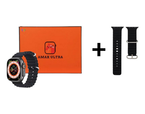 Imagem 8 de 8 de Amax Ultra Smartwatch + 1 Pulseira Brinde (preto)