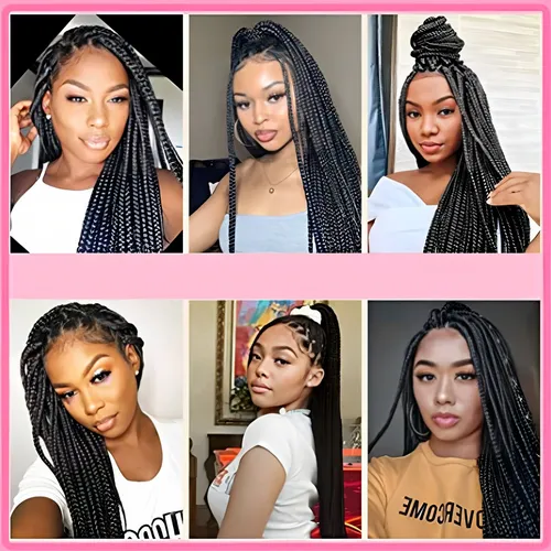 Extensiones 100% De Kanekalon Puro Para Trenzas Africanas Color Negro