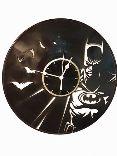 Reloj Decorativo De Pared En Acetato De Vinilo  Batman