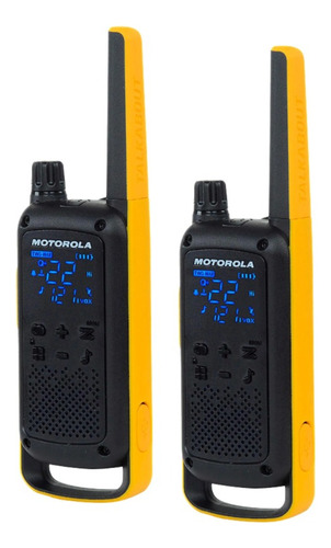 Kit 6 Rádio Comunicador Motorola Ht T470 Uhf A Prova D'água Cor Preto