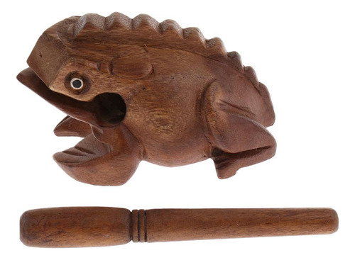 Instrumento De Percusión De Rana De Madera Medio