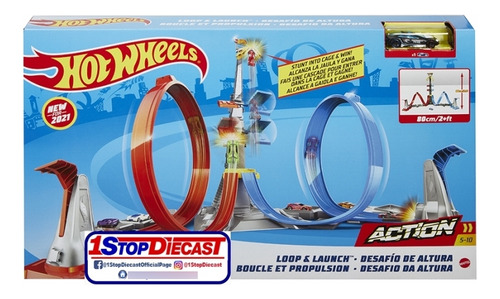 Mattel Grw39 Hot Wheels Action Loop N Launch