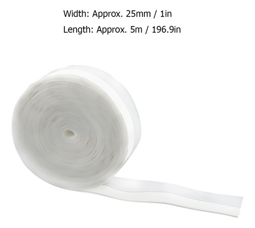 Cinta Para Sellar Ventanas, 5 M, 25 Mm, Autoadhesiva Para Pu