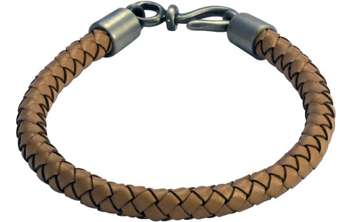 Pulsera De Cuero Natural Bico Raw Bolo (fb402na 24cm-9in)