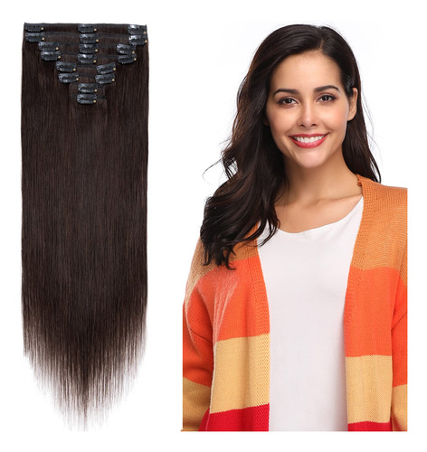 Extensiones De Cabello Humano 100% Remy De 10 a 24 pulgadas,