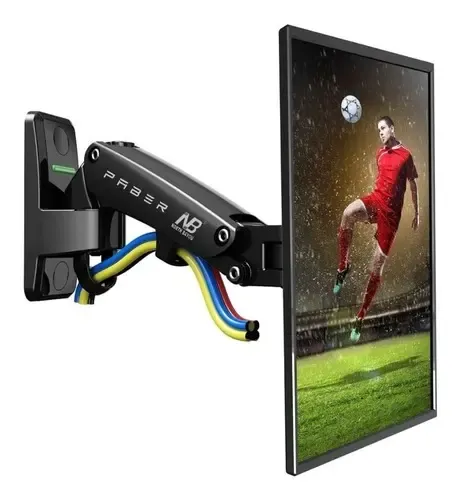 Suporte De Parede Pistão Monitor Articulado North Bayou 120 Cor Preto
